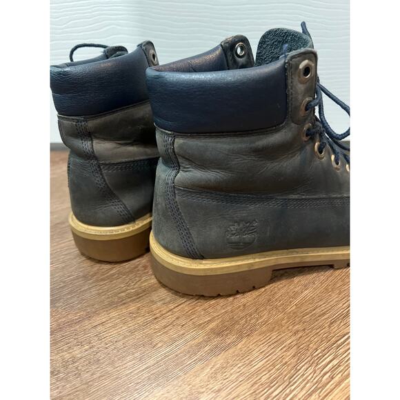Timberland Premium 6-Inch Boots in Navy Leather EU 37 US 4.5 - Picture 8 of 12